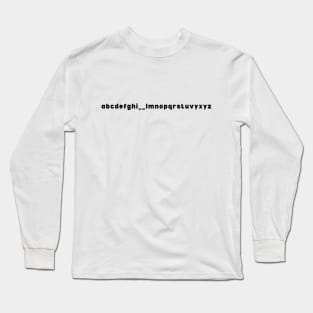 BTS Jungkook's Instagram abcdefghi__lmnopqrstuvwxyz Long Sleeve T-Shirt